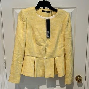 NEW WITH TAGS - Badgley Mischka Yellow Blazer - Size 6